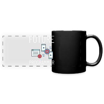 Programmeur Programmation Ordinateur Développeur Pc - Mug panoramique uni - noir - Devant