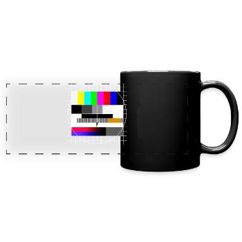 Image de test TV 90s Party 80s Retro 90s - Mug panoramique uni - noir - Devant