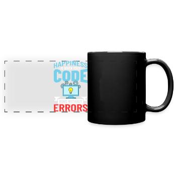 Software Entwicklung Softwareentwickler Entwickler - Panorama-Tasse farbig - Schwarz - Vorne