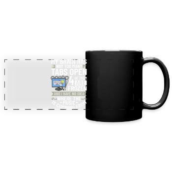 Software Entwicklung Softwareentwickler Entwickler - Panorama-Tasse farbig - Schwarz - Vorne