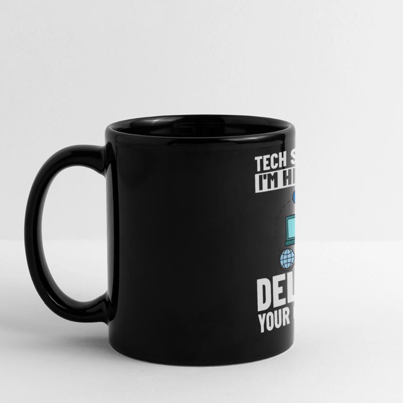 Tech Support IT Technical Assistance Helpdesk Full Colour Panoramic Mug
