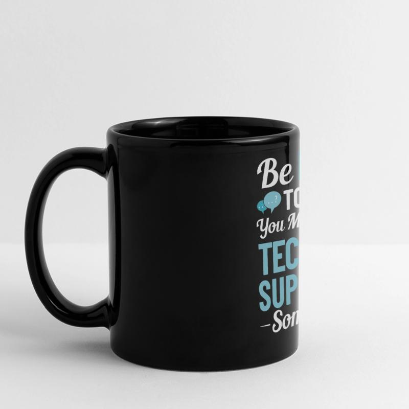 Tech Support IT Technical Assistance Helpdesk Full Colour Panoramic Mug