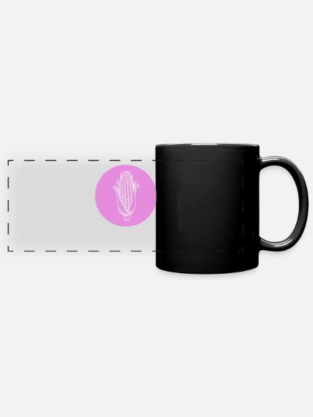 Mais - Panorama-Tasse farbig - Schwarz