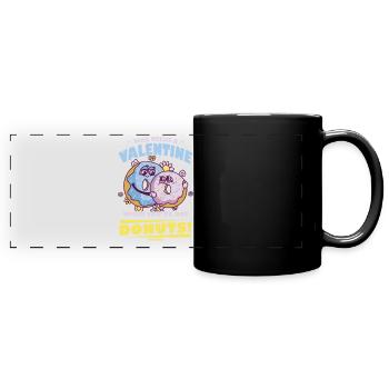 Donut - Panorama-Tasse farbig - Schwarz - Vorne