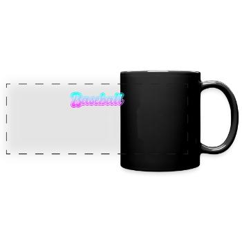 Baseball - Panorama-Tasse farbig - Schwarz - Vorne