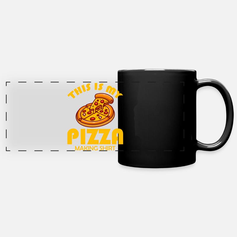 Pizza Making This Is My Pizza Making - Full Colour Panoramic Mug - black