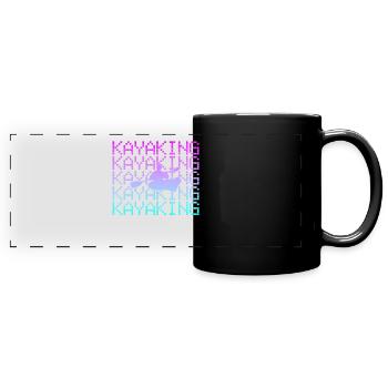 Kayak - Mug panoramique uni - noir - Devant