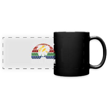 Bienen Honigbiene Bienenzüchter Imker Geschenk - Panorama-Tasse farbig - Schwarz - Vorne