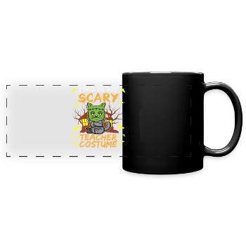 C’est mon effrayant professeur Costume School Halloween - Mug panoramique uni - noir - Devant