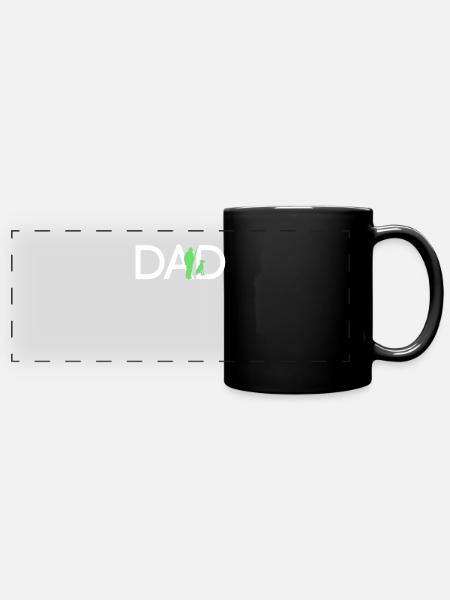 Jäger Papa - Panorama-Tasse farbig - Schwarz