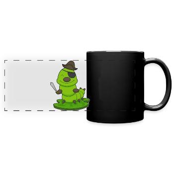 Caterpillar Pirate Sword - Full Colour Panoramic Mug - black - Front