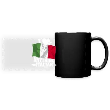 Italie - Mug panoramique uni - noir - Devant