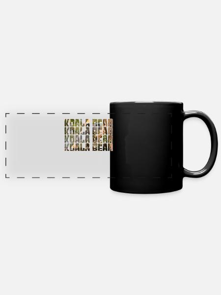 Koala Bär - Panorama-Tasse farbig - Schwarz