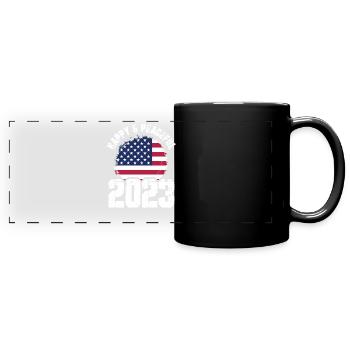 Freiheit Für Die ganze Menschheit - Panorama-Tasse farbig - Schwarz - Vorne