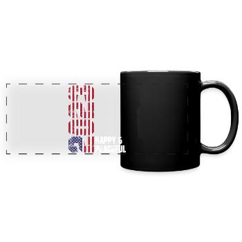 Freiheit Für Die ganze Menschheit - Panorama-Tasse farbig - Schwarz - Vorne