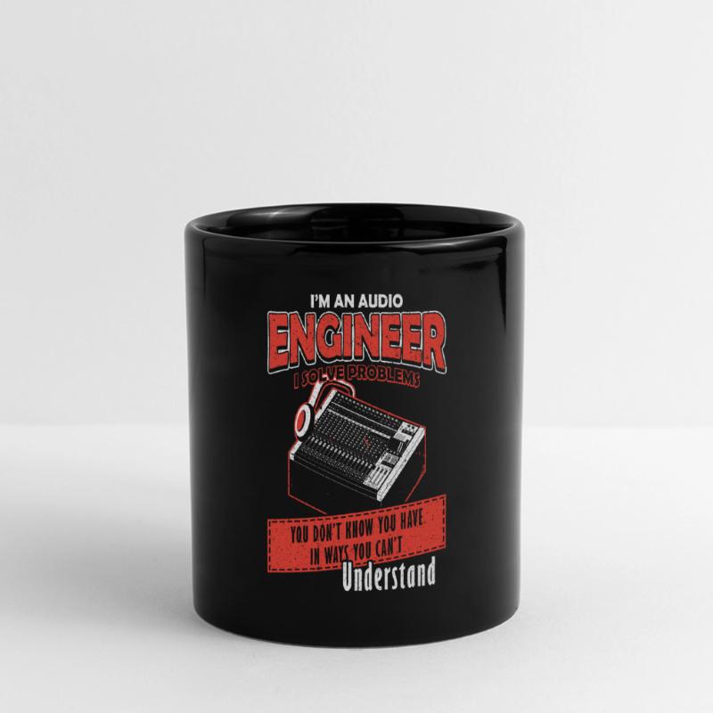 Audio Engineer Solve Problem Tontechniker Panorama-Tasse farbig