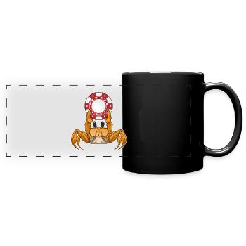 Jetons de poker Crab Poker - Mug panoramique uni - noir - Devant