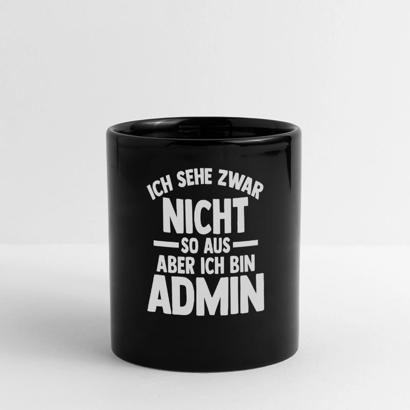 Informatiker Programmierer Admin Administrator Panorama-Tasse farbig