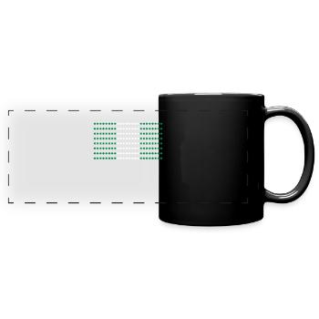 Drapeau du Nigeria - Mug panoramique uni - noir - Devant