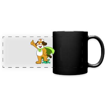Dog Doctor - Mug panoramique uni - noir - Devant