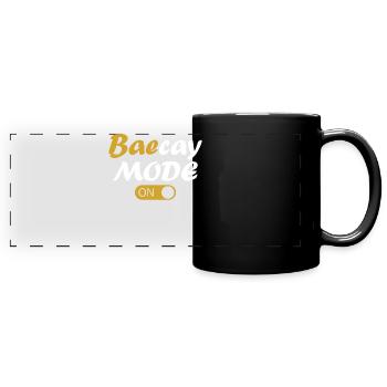 Family Vacation 2023 - Baecay Mode On - Panorama-Tasse farbig - Schwarz - Vorne