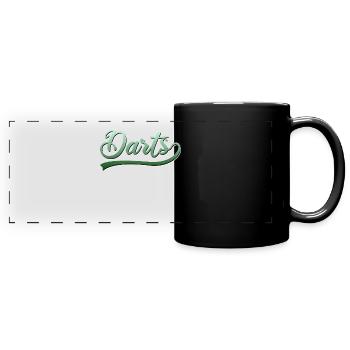 Darts - Full Colour Panoramic Mug - black - Front