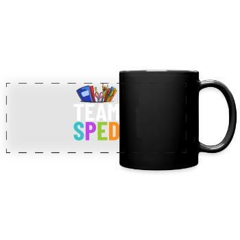 Éducation spécialisée Éducation spécialisée Promotion des besoins spéciaux - Mug panoramique uni - noir - Devant