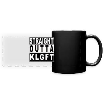 Tout droit sorti de Klagenfurt - Mug panoramique uni - noir - Devant