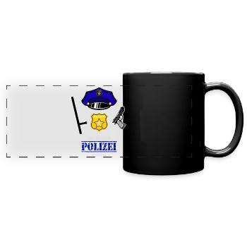 Carnival Costume Police - Full Colour Panoramic Mug - black - Front