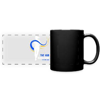 Marathon April 17, 2023 at the Hub of the Universe - Full Colour Panoramic Mug - black - Front