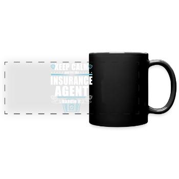Funny Insurance Sales Representative - Full Colour Panoramic Mug - black - Front