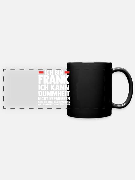 Frank - Panorama-Tasse farbig - Schwarz