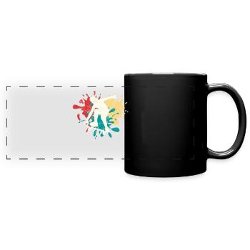 Skater - Full Colour Panoramic Mug - black - Front