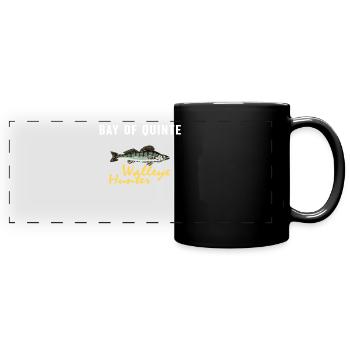 Nebraska Fischerei - Zanderjäger - Panorama-Tasse farbig - Schwarz - Vorne
