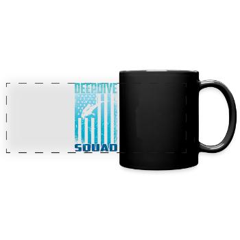 Tief Tauchen Freedive DeepDive - Panorama-Tasse farbig - Schwarz - Vorne