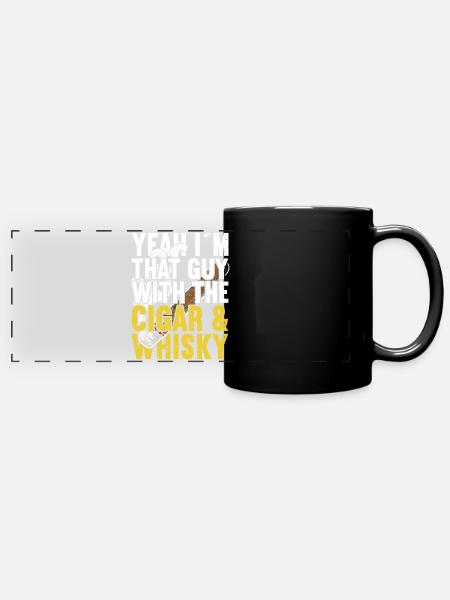 Zigarren Zigarren - Panorama-Tasse farbig - Schwarz