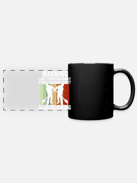 Glasbläserei Glasbläserei Glasbläser - Panorama-Tasse farbig - Schwarz