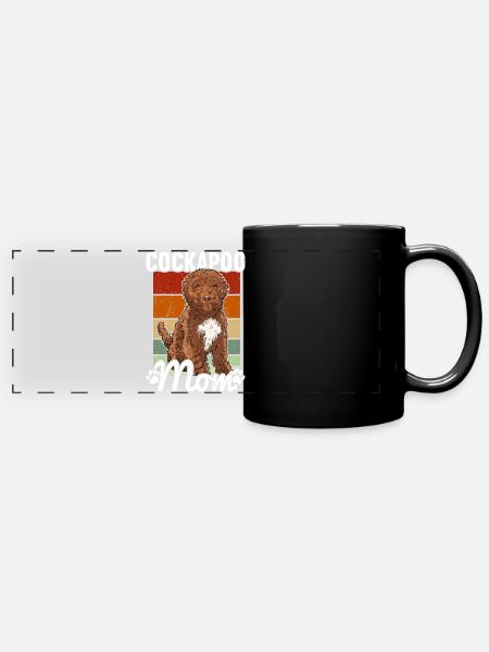 Cockapoo - Panorama-Tasse farbig - Schwarz