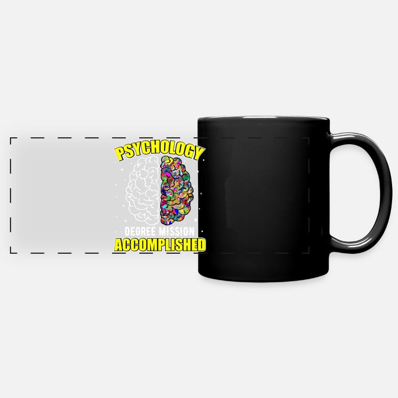 Psychology School Psychologist Student Graphics - Full Colour Panoramic Mug - black
