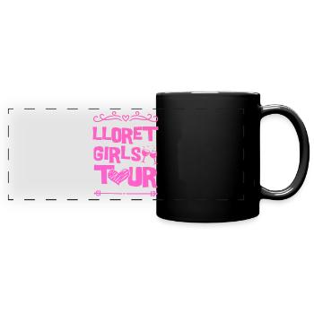 Lloret De Mar Party Team - Mug panoramique uni - noir - Devant