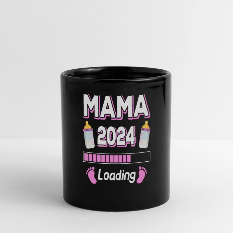 Mama 2024 Loading Mutter Mütter Muttertag Panorama-Tasse farbig