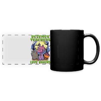 Lehrer Für Naturwissenschaften Halloween - Panorama-Tasse farbig - Schwarz - Vorne