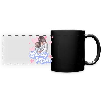 MAMAN ADORABLE - Mug panoramique uni - noir - Devant