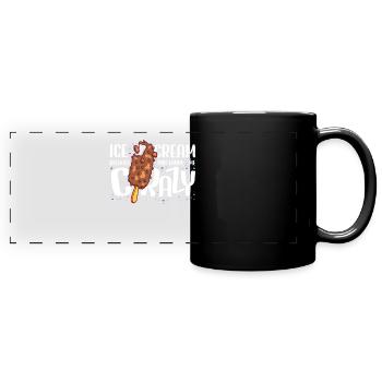 Crème glacée You Drive Me Crazy Ice Cream Lover Cadeau - Mug panoramique uni - noir - Devant