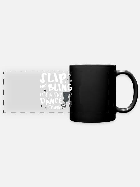 Funny Tap Dancing - Tap Dance - Panorama-Tasse farbig - Schwarz