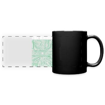 Code blooded - Panorama-Tasse farbig - Schwarz - Vorne