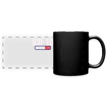Assistant médical - Codeur médical - Mug panoramique uni - noir - Devant