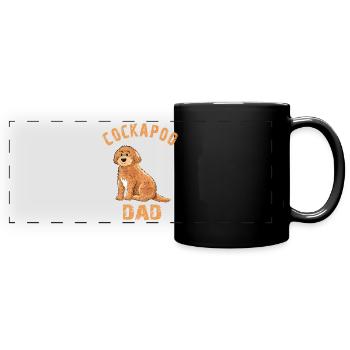 Cockapoo Dad - Full Colour Panoramic Mug - black - Front