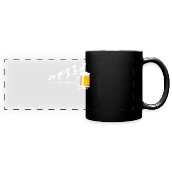 Bière Semaine Vendredi Week-end Fin De La Biere - Mug panoramique uni - noir - Devant