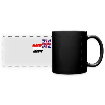 Jemen UK Flagge Britisch Jemenitisch - Panorama-Tasse farbig - Schwarz - Vorne